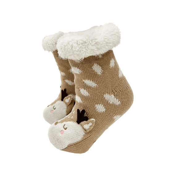Dutch Decor Homesocks Bambi Kids Size Hazelnut
