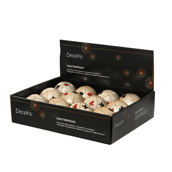 Decoris Kerstbal Polystyreen 8cm Parel
