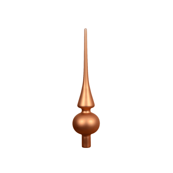 Decoris Piek Glas Matt 26cm Brandy