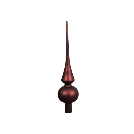 Decoris Piek Glas Matt 26cm Maroon