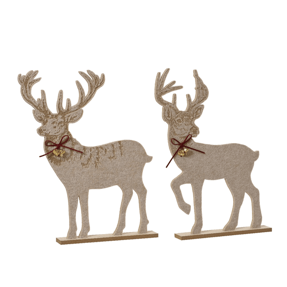 Hert Vilt L19.00-w4.00-h28.50cm Per Stuk
