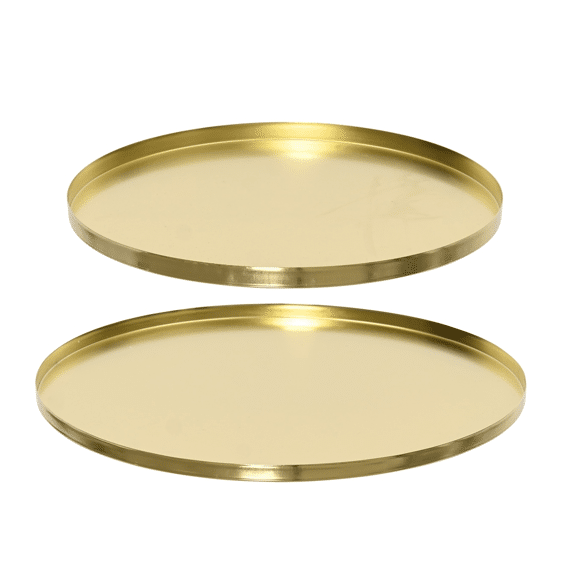 Decobord Ijzer Dia35.00-h1.50cm Goud