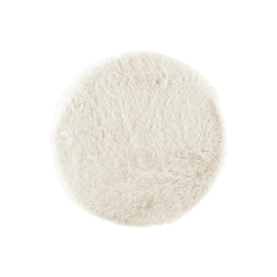 Kleed Kunstbont Dia38.00-h2.00cm Creme