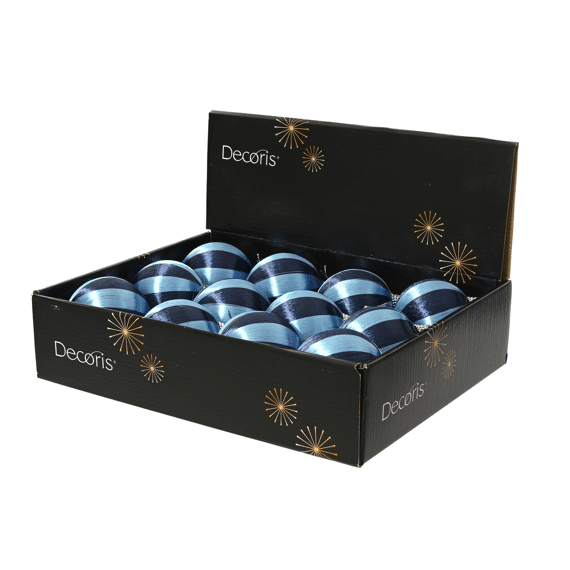 Decoris Kerstbal Foam 10cm Nachtblauw/kleur(en)