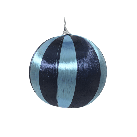 Decoris Kerstbal Foam 10cm Nachtblauw/kleur(en)