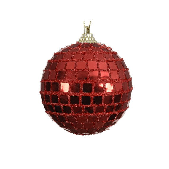 Decoris Kerstbal Foam 10cm Kerstrood