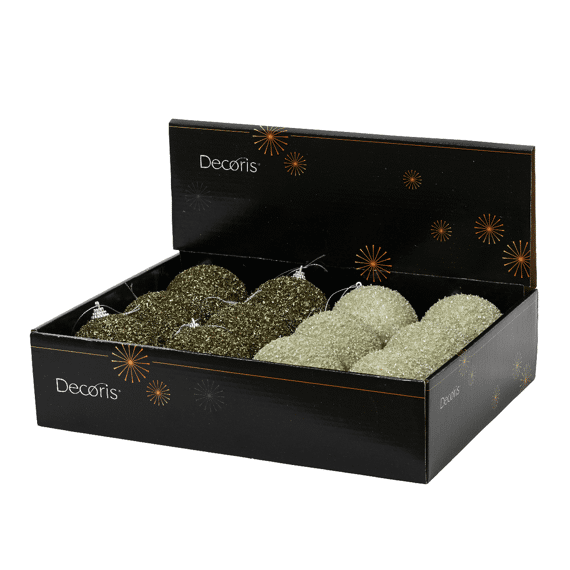 Decoris Kerstbal Foam 8cm 2 Assortiment Prijs Per Stuk
