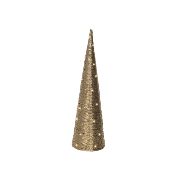Lumineo Micro Led Cone Binnen 60cm-30leds Goud/warm Wit