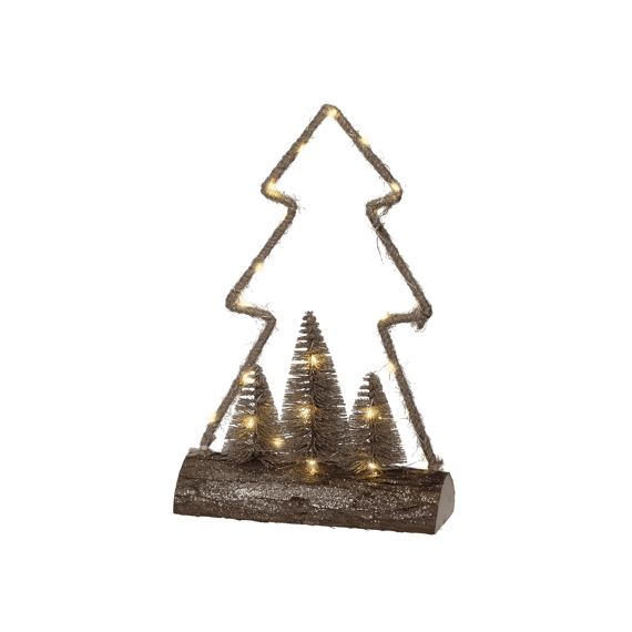 Lumineo Micro Led Tafellamp Binnen 34cm-30leds Goud/warm Wit