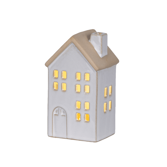 Lumineo Led Huis Binnen 12,7cm- Wit/Warm Wit
