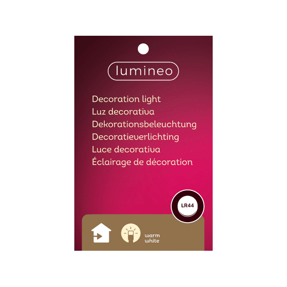 Lumineo Led Huis Binnen 12,7cm- Wit/Warm Wit
