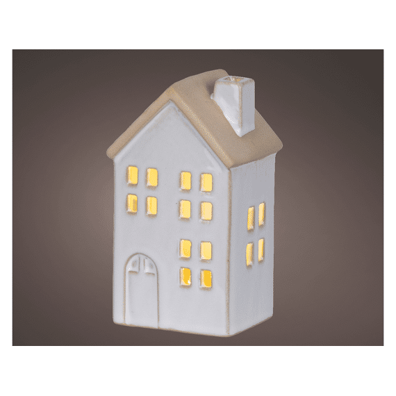 Lumineo Led Huis Binnen 12,7cm- Wit/Warm Wit