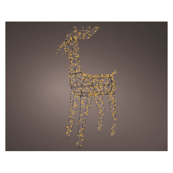 Lumineo Micro Led Rendier 85cm-720 leds Zwart/klassiek Warm