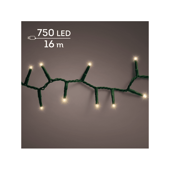 Lumineo Led Compact Lights  16m-750leds Groen/soft Gold