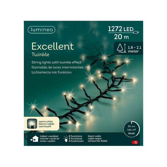Led Excellent Lights Buiten 2000cm-1272l Zwart/warm Wit