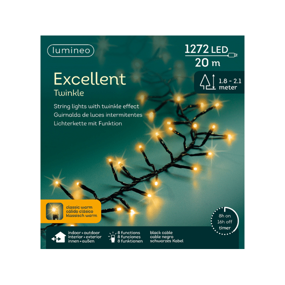 Led Excellent Lights Buiten 2000cm-1272l Zwart/klassiek Warm