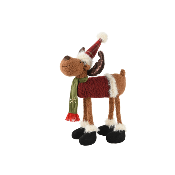 Decoris Hert Polyester 58.00cm Rood/kleur(en)