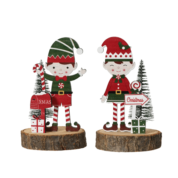 Figuur Triplex 13,5cm Groen/rood Assortiment/2 Prijs Per Stuk