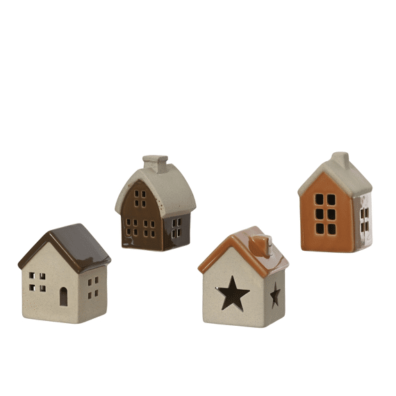 Huis Porselein 8cm assortiment