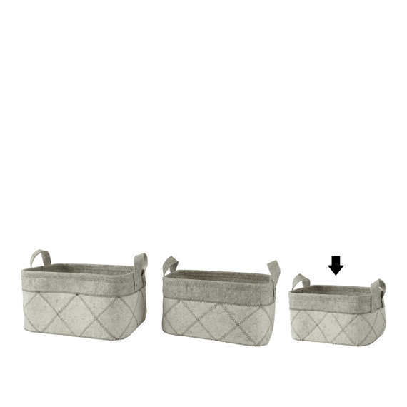 Mand Vilt L23.00-w32.00-h18.00cm Off-white