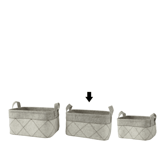 Mand Vilt L26.00-w36.00-h20.00cm Off-white