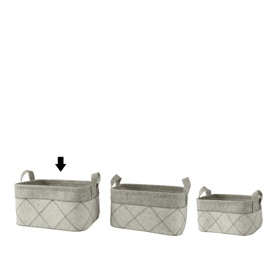 Mand Vilt L30.00-w40.00-h23.00cm Off-white