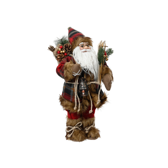 Kerstman Polyester 45cm Kerstrood