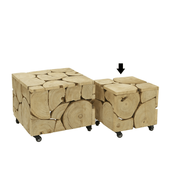 Boom Paulowniahout L36.00-w36.00-h34.00cm Blond