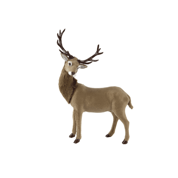 Decoris Hert Plastic 27cm Bruin