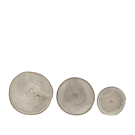 Decobord Paulowniahout Dia17.00-h2.00cm Naturel