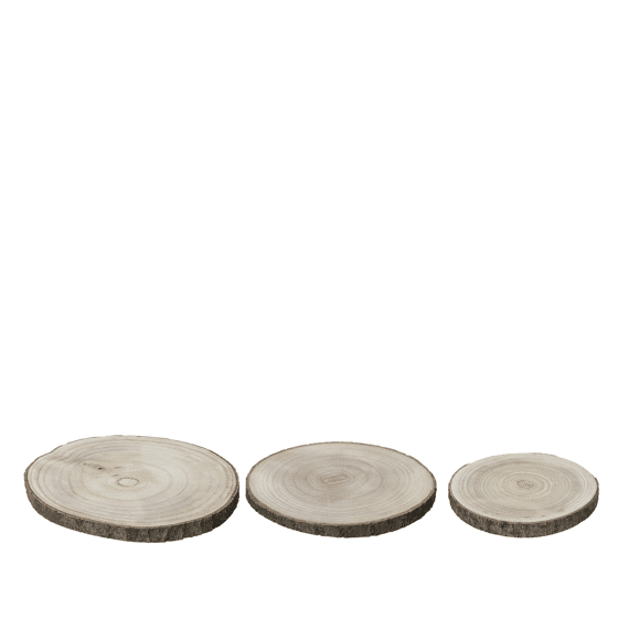 Decobord Paulowniahout Dia17.00-h2.00cm Naturel