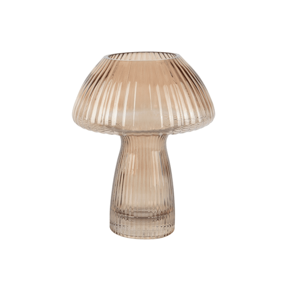 Vaas Glas Dia19.00-h23.50cm Bruin