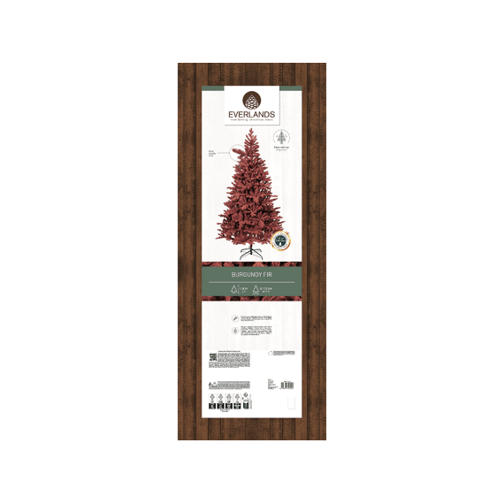 Everlands Kerstboom Burgundy 180cm