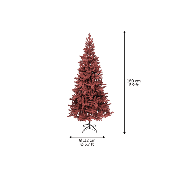 Everlands Kerstboom Burgundy 180cm