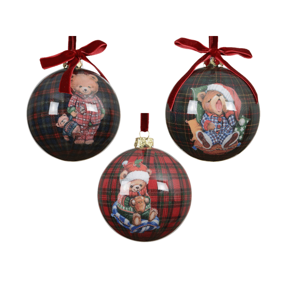 Decoris Kerstbal Foam 9.50cm Assortiment/3 Prijs Per Stuk