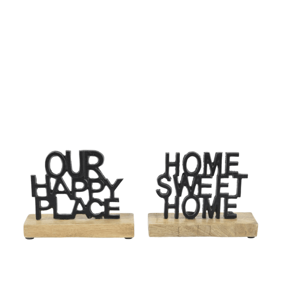 Teken Aluminium L16.00-w6.50-h12.50cm Zwart Assortiment Prijs Per Stuk