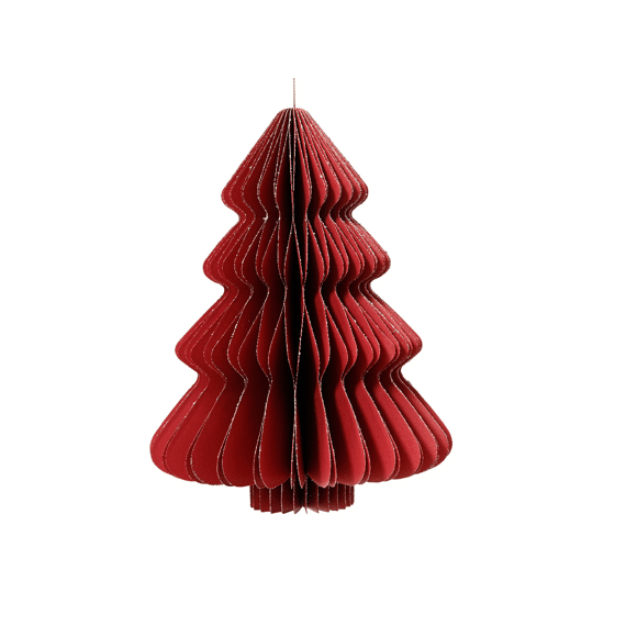 Decoris Boom Papier 15cm Rood