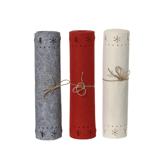 Tafelloper Vilt L30.00-w0.30-h120.00cm Assortiment Prijs Per Stuk