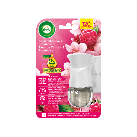 Airwick Luchtverfrisser Elektrisch Essential Oils Framboos En Kersenbloesem 20ml