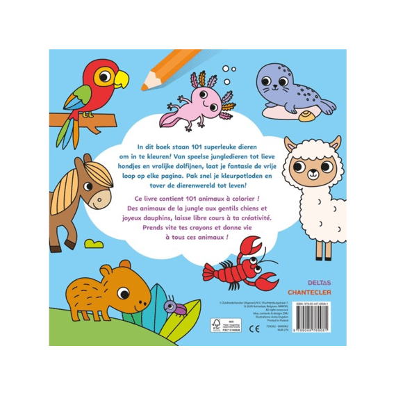 Kleurboek Maxi Color Fun 101 Dieren