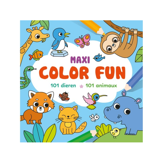 Kleurboek Maxi Color Fun 101 Dieren