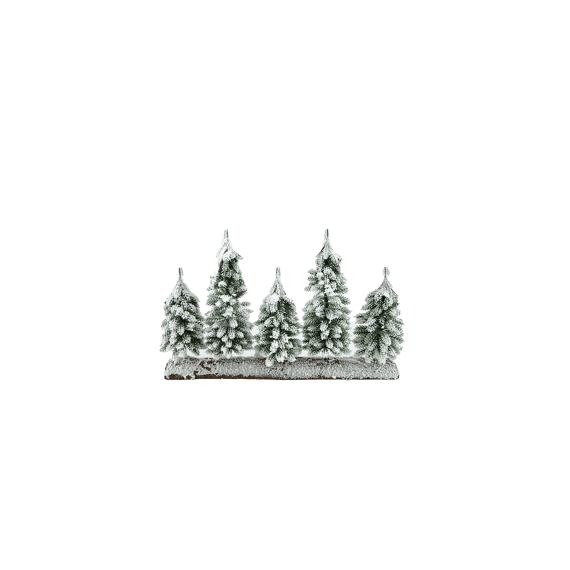 Kerstbomen Op Hout 25cm