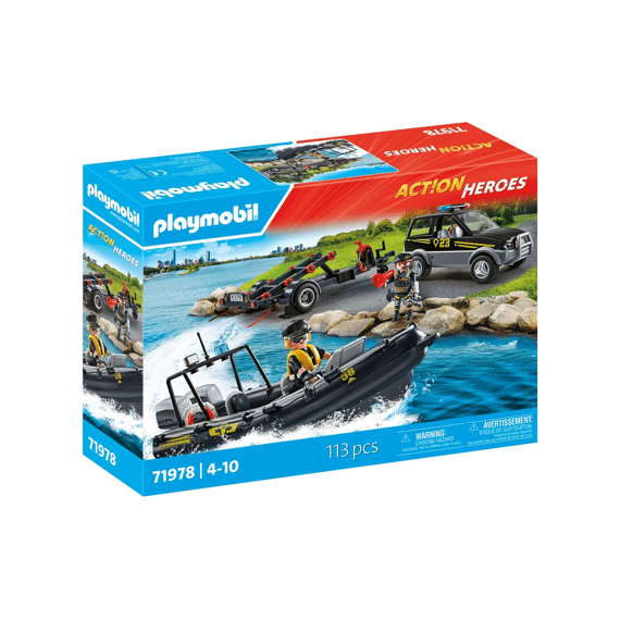 Playmobil Special Politie Eenheid Met Speedboot Action Heroes