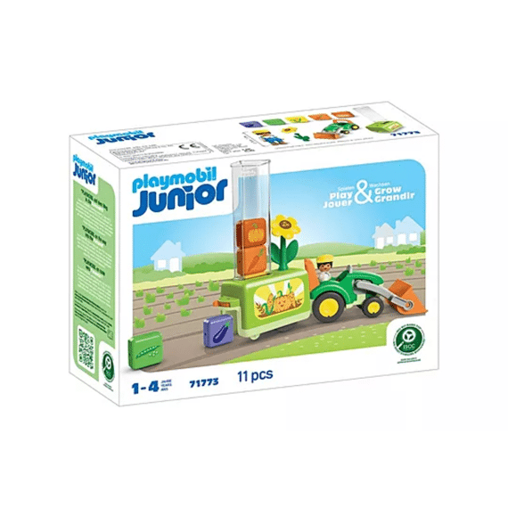 Playmobil 71773 Junior: Tractor Met Laad- En Lossysteem Junior