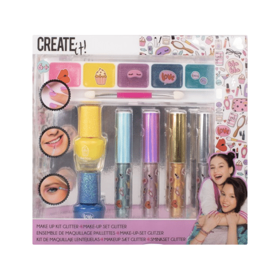Create It! Beauty Make-up Set Metallic 7-delig