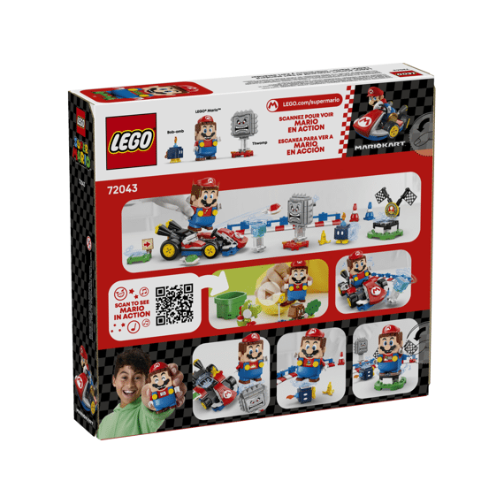 Lego Super Mario Mario Kart - Interactieve Mario En Standaardkart 72043