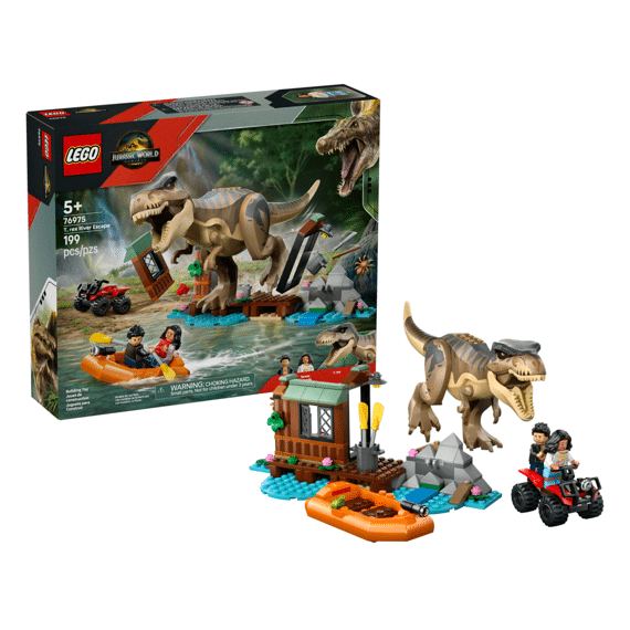 Lego Jurassic World T. Rex Rivierontsnapping 76975