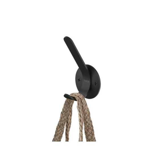 Tiger Double Handdoekhaak Mat Zwart