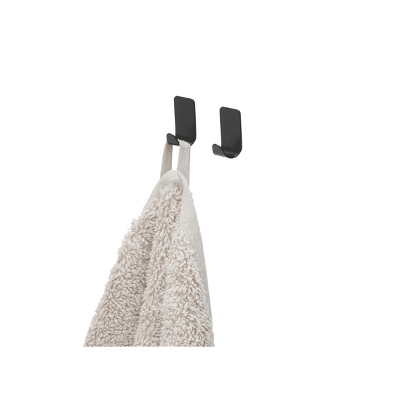 Tiger Basic Handdoekhaak (2 Stuks) Zwart Mat