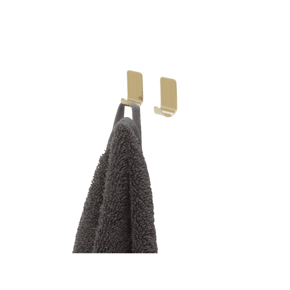 Tiger Basic Handdoekhaak (2 Stuks) Goud Geborsteld